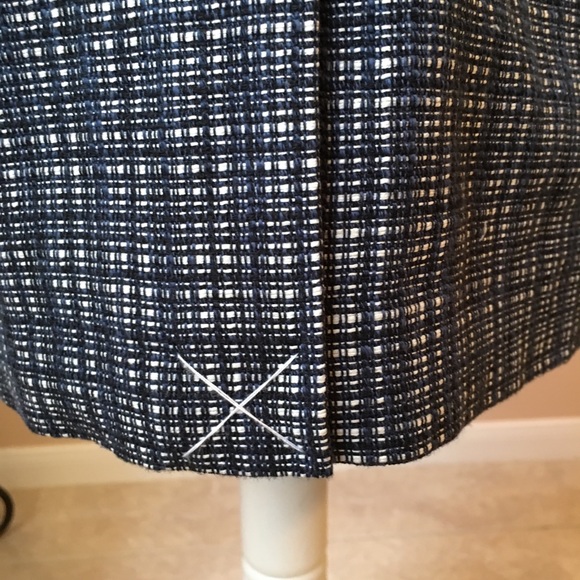 HP Talbots Navy Tweed Sleeveless Sheath Dress 12P - Picture 7 of 8